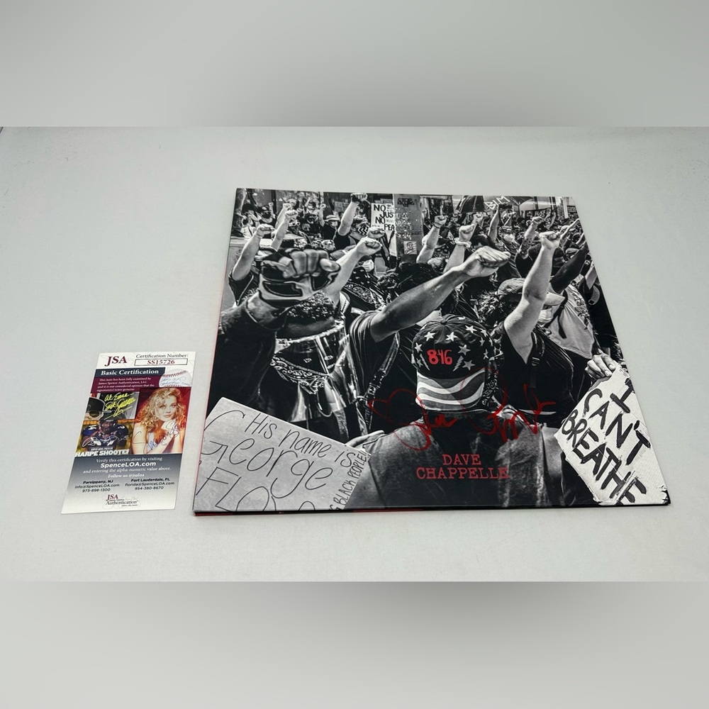 Dave Chappelle signed 8:46 Album JSA COA